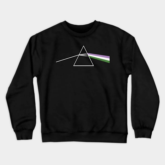 Genderqueer Pride Prism Crewneck Sweatshirt by Reynard